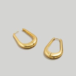 NWOT Madewell Droplet Large Hoop Earrings
